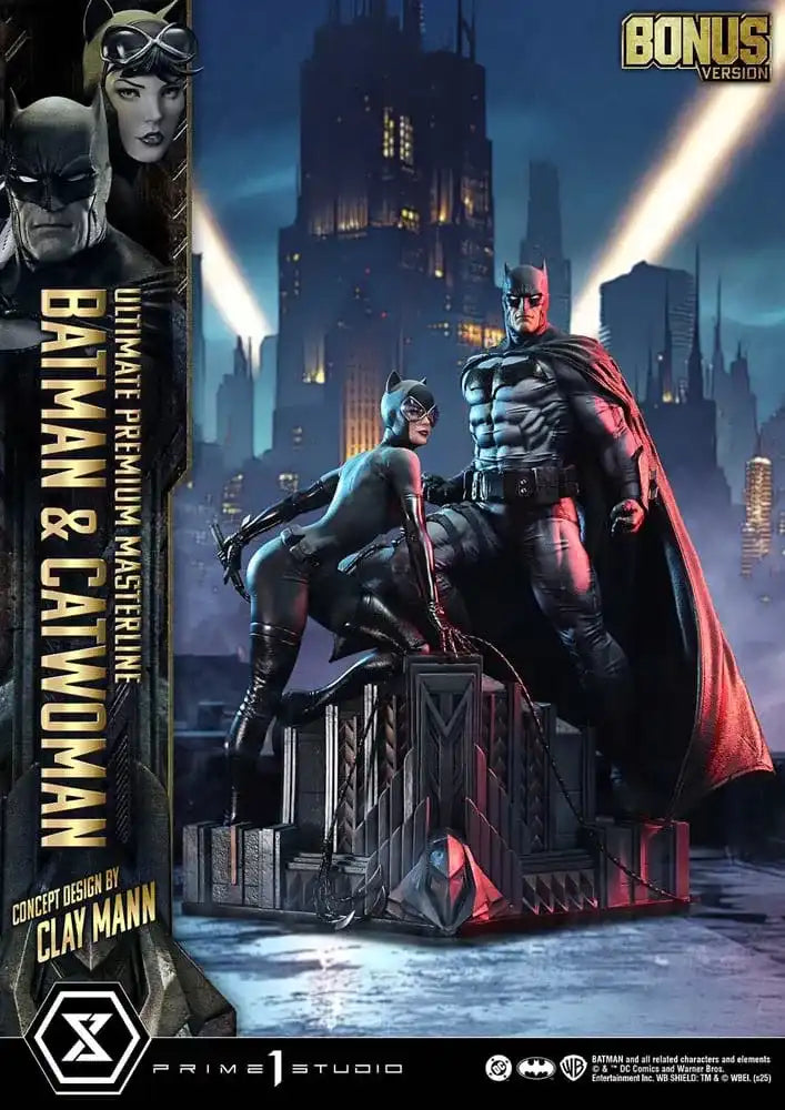 DC Comics Ultimate Premium Masterline Series Statue 1/4 Batman & Catwoman (Concept Design by Clay Mann) Bonus Version 56 cm