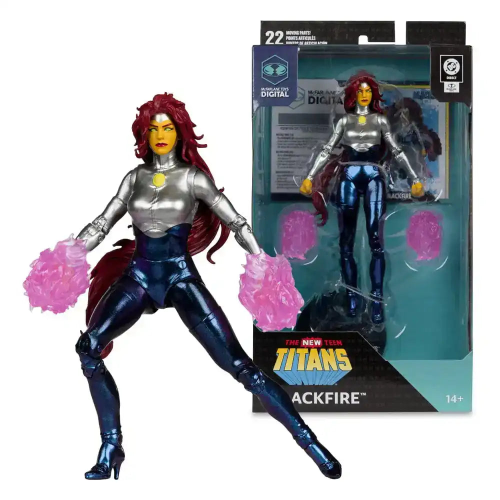 DC Direct McFarlane Toys Digital Actionfigur Blackfire (The New Teen Titans) 18 cm