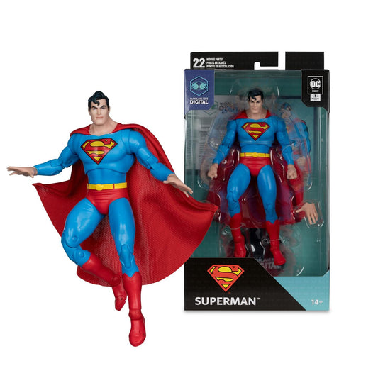 DC Direct McFarlane Toys Digital Actionfiguren 18 cm Superman (Silver Age) - Smalltinytoystore
