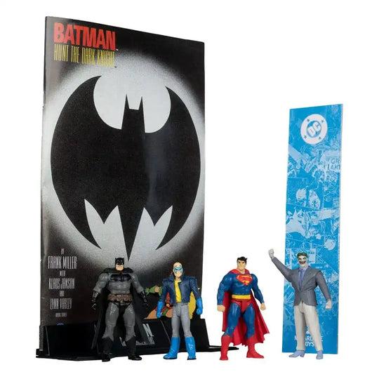 DC Direct Page Punchers Actionfiguren 4er-Pack Batman & Son of Batman & Superman & Joker 7 cm - Smalltinytoystore