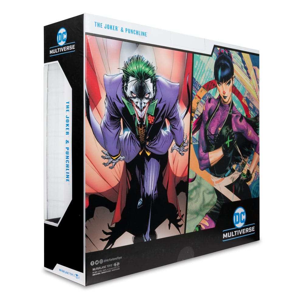 DC Multiverse 2er-Pack The Joker & Punchline 18 cm - Smalltinytoystore