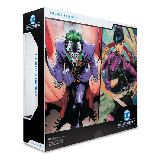 DC Multiverse 2er-Pack The Joker & Punchline 18 cm - Smalltinytoystore