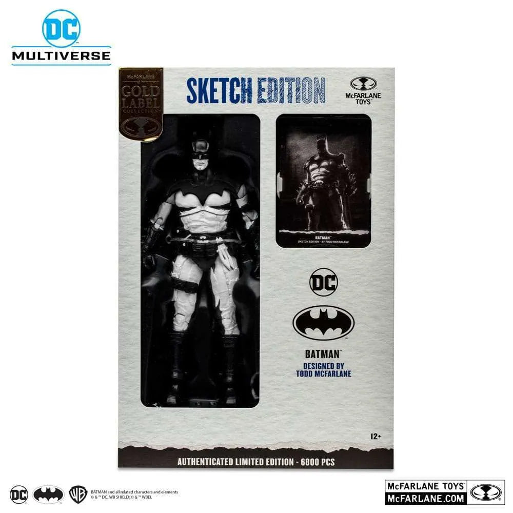 DC Multiverse Actionfigur Batman by Todd McFarlane Sketch Edition (Gold Label) 18 cm - Smalltinytoystore
