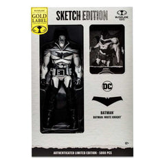 DC Multiverse Actionfigur Sketch Edition Batman (Batman: White Knight) (Gold Label) 18 cm - Smalltinytoystore