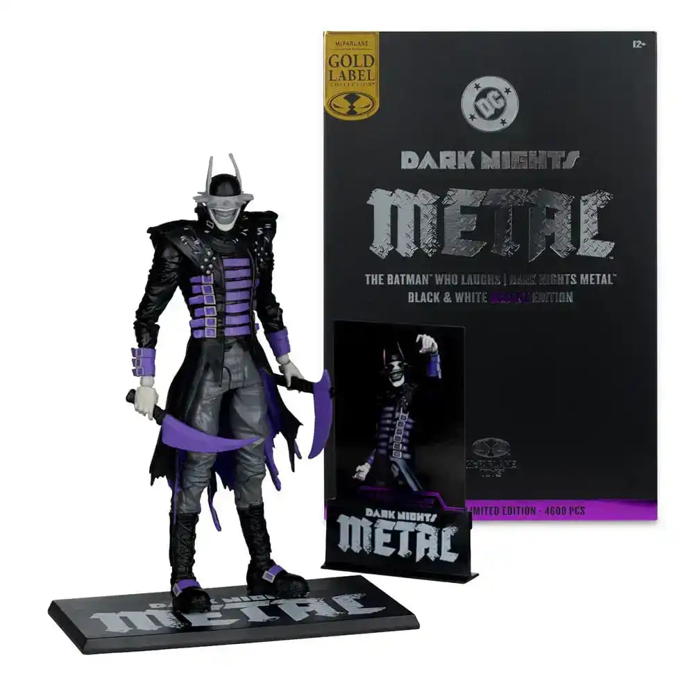 DC Multiverse Actionfigur The Batman Who Laughs (B&W with accent) (Gold Label) 18 cm