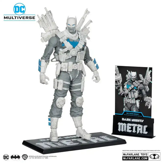 DC Multiverse Actionfigur The Grim Knight (Dark Nights Metal) (Black & White Accent Edition) (Gold Label) 18 cm - Smalltinytoystore