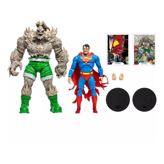 DC Multiverse Actionfiguren Superman vs Doomsday (Gold Label) 18 cm - Smalltinytoystore