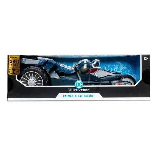 DC Multiverse Fahrzeug Bat-Raptor with Batman (The Batman Who Laughs) (Gold Label) - Smalltinytoystore