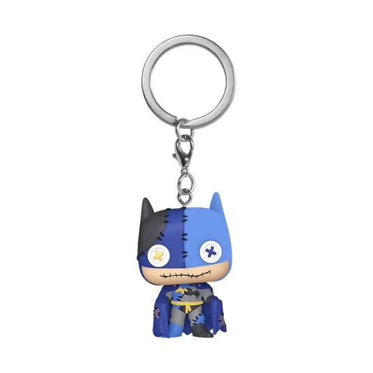 DC Patchwork POP! Vinyl Schlüsselanhänger 4 cm Batman Display (12) - Smalltinytoystore
