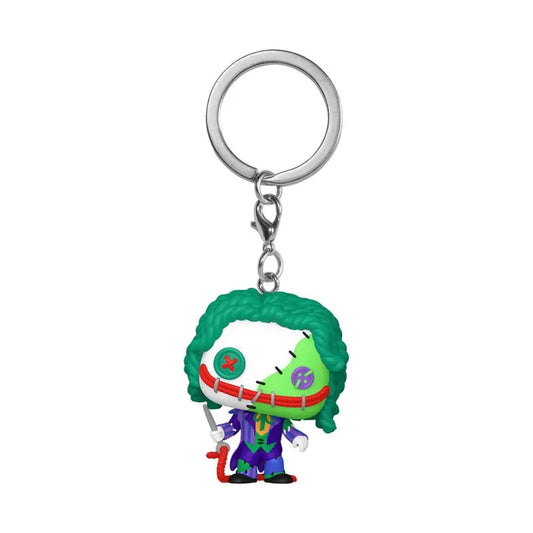 DC Patchwork POP! Vinyl Schlüsselanhänger 4 cm Joker Display (12) - Smalltinytoystore