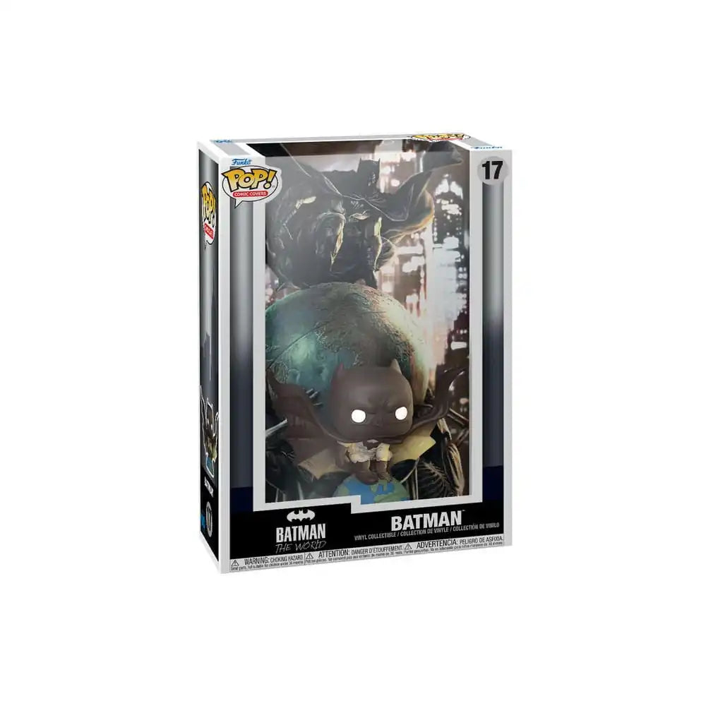 DC POP! Comic Cover Vinyl Figur Batman The World 9 cm - Smalltinytoystore