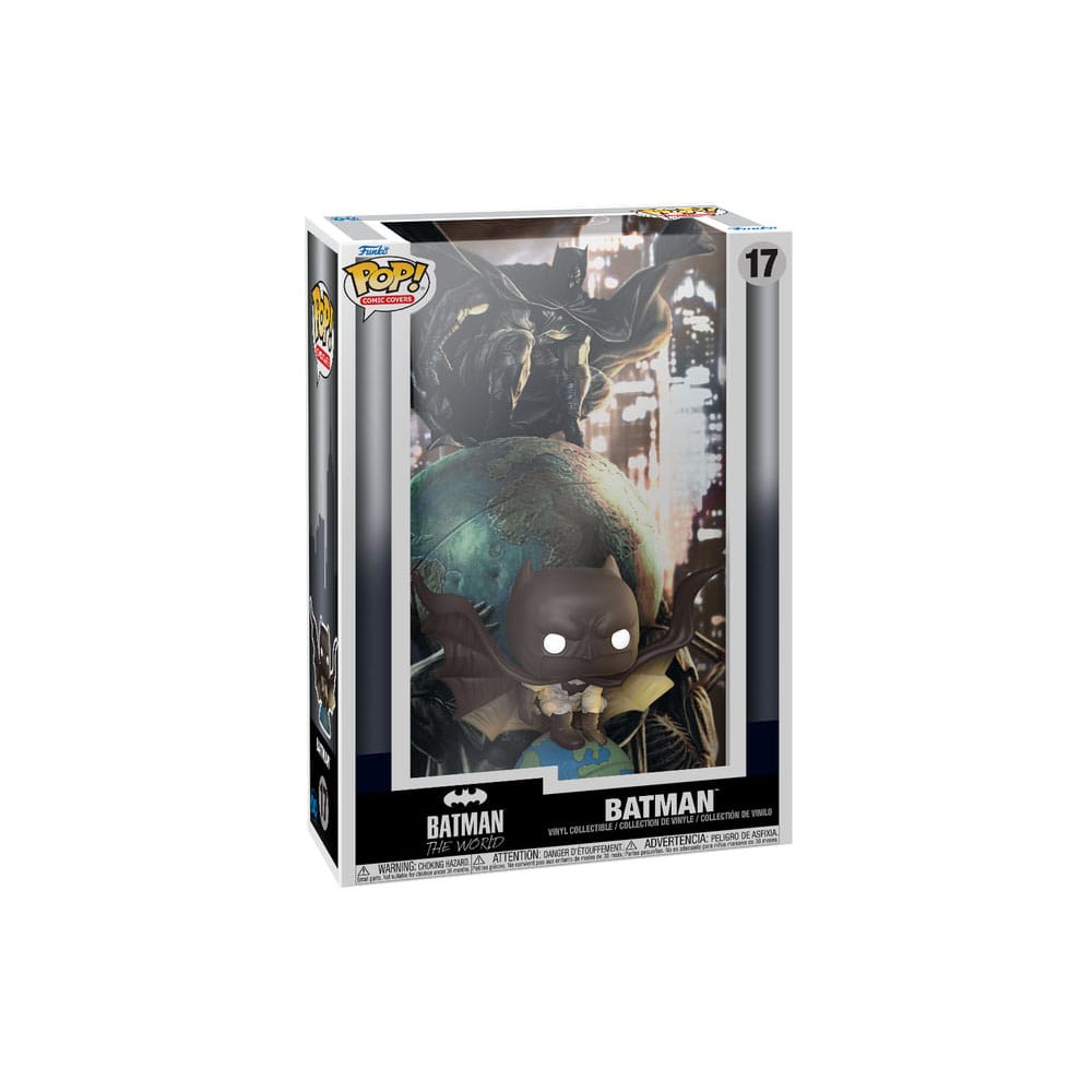 DC POP! Comic Cover Vinyl Figur Batman The World 9 cm - Smalltinytoystore