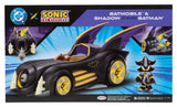 DC x Sonic - The Hedgehog Actionfigur mit Fahrzeug Shadow Batman & Batmobile 6 cm