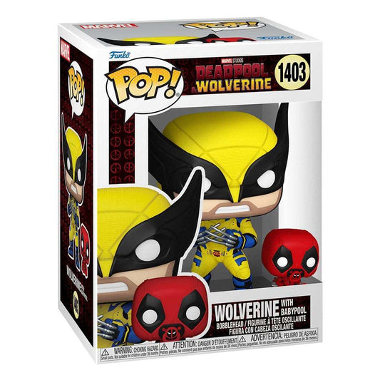 Deadpool 3 POP & Buddy! Vinyl Figur Wolverine w/ Babypool 9 cm - Smalltinytoystore