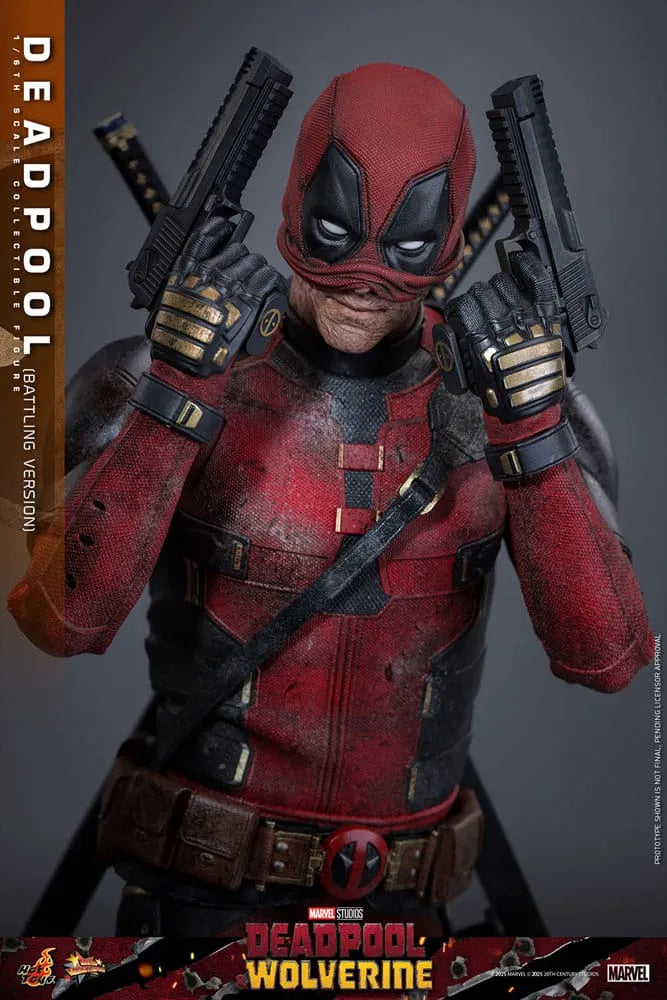Deadpool & Wolverine Movie Masterpiece Actionfigur 1/6 Deadpool (Battling Version) 31 cm - Smalltinytoystore