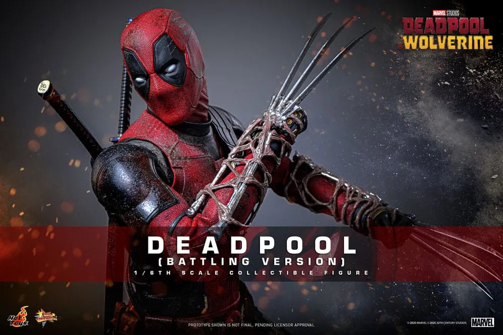 Deadpool & Wolverine Movie Masterpiece Actionfigur 1/6 Deadpool (Battling Version) 31 cm - Smalltinytoystore