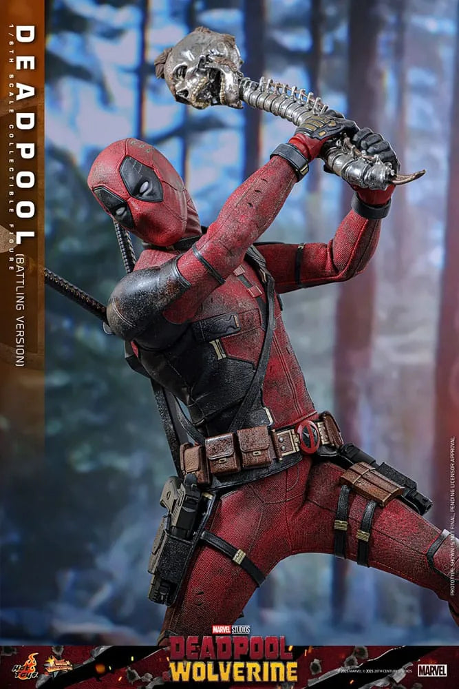 Deadpool & Wolverine Movie Masterpiece Actionfigur 1/6 Deadpool (Battling Version) 31 cm - Smalltinytoystore