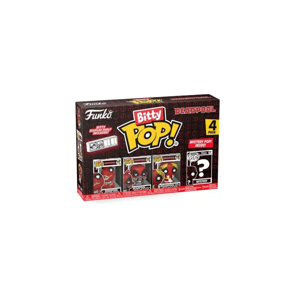 Deadpool Bitty POP! Vinyl Figuren 4er-Pack Dinopool 2,5 cm - Smalltinytoystore