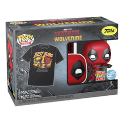 Deadpool POP! & Tee Vinyl Figur & T-Shirt Set Heavy Metal Größe L - Smalltinytoystore