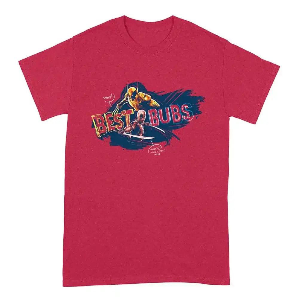 Deadpool T-Shirt Deadpool And Wolverine Best Bubs Größe M - Smalltinytoystore