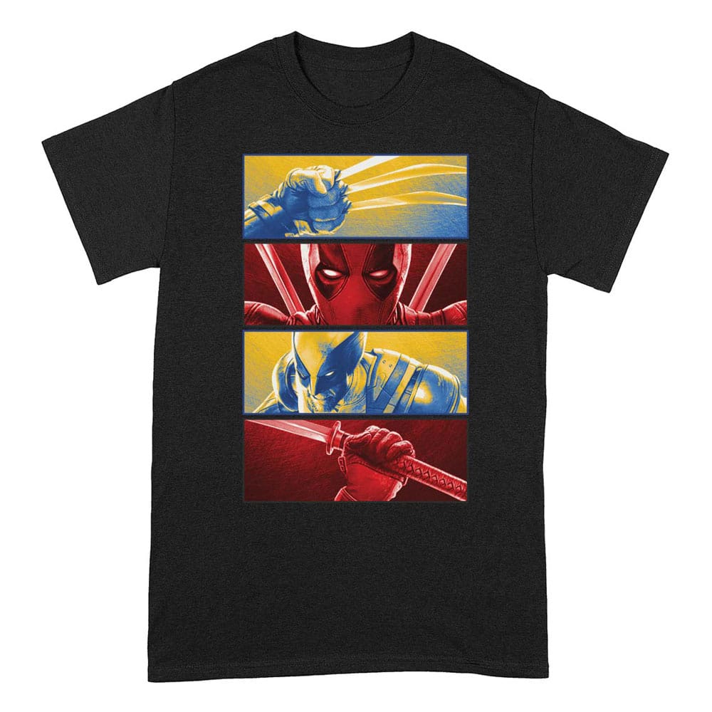 Deadpool T-Shirt Deadpool And Wolverine Boxes Größe L - Smalltinytoystore