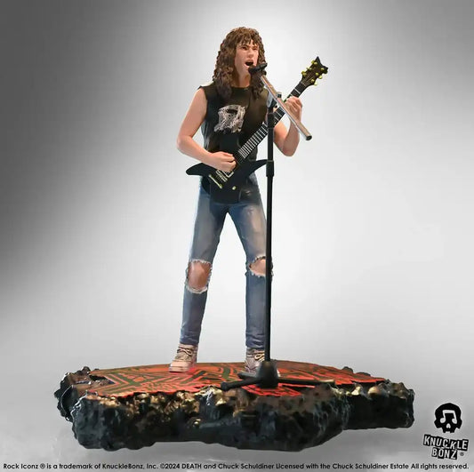 Death Rock Iconz Statue Chuck Schuldiner II 22 cm - Smalltinytoystore