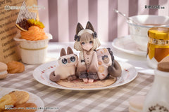Decorated Life Collection PVC Statue Tea Time Cats x Siamese Cat Azuki-san Friendship Collaboration Exclusive Set 18 cm - Smalltinytoystore
