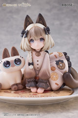 Decorated Life Collection PVC Statue Tea Time Cats x Siamese Cat Azuki-san Friendship Collaboration Exclusive Set 18 cm - Smalltinytoystore