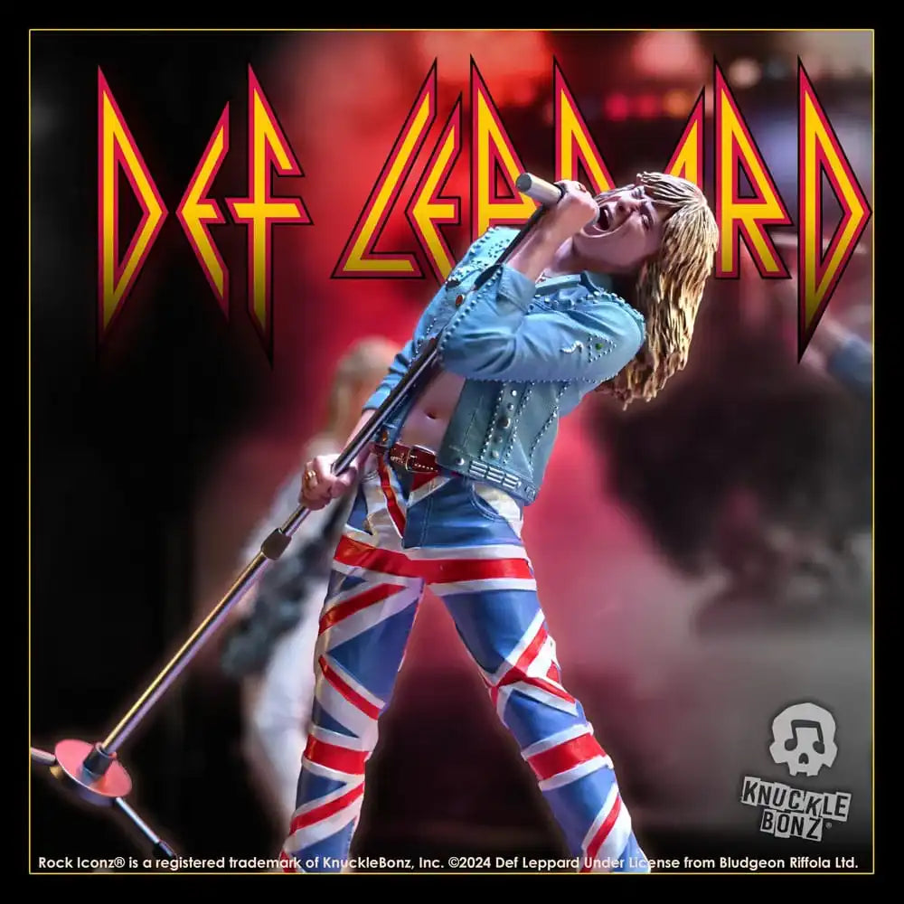 Def Leppard Rock Iconz Statue Joe Elliott 24 cm - Smalltinytoystore