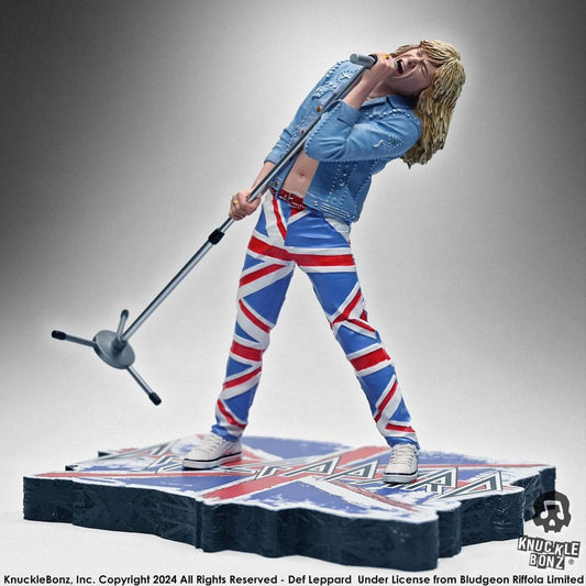 Def Leppard Rock Iconz Statue Joe Elliott 24 cm - Smalltinytoystore