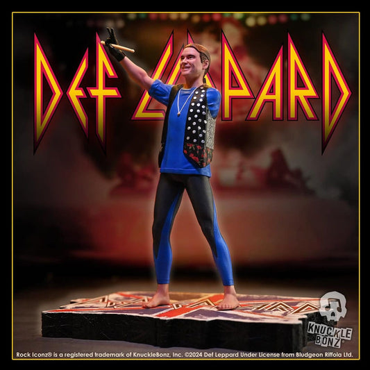 Def Leppard Rock Iconz Statue Rick Allen 24 cm - Smalltinytoystore