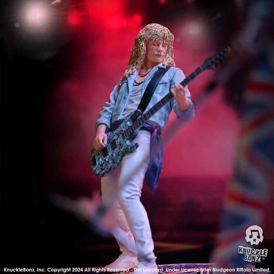 Def Leppard Rock Iconz Statue Rick Savage 24 cm - Smalltinytoystore