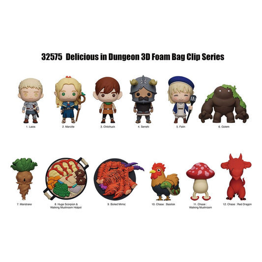 Delicious in Dungeon PVC-Taschenanhänger Series 1 Display (24) - Smalltinytoystore