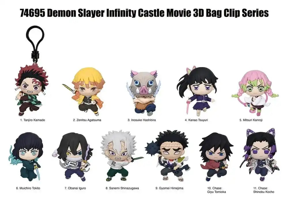 Demon Slayer 3D PVC-Taschenanhänger Infinity Castle Serie 1 Display (24)