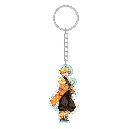 Demon Slayer: Kimetsu no Yaiba Acryl Schlüsselanhänger Zenitsu Holographic 7 cm