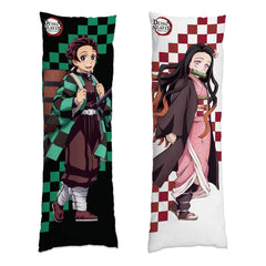 Demon Slayer: Kimetsu no Yaiba Dakimakura Kissenbezug Tanjiro & Nezuko - Smalltinytoystore