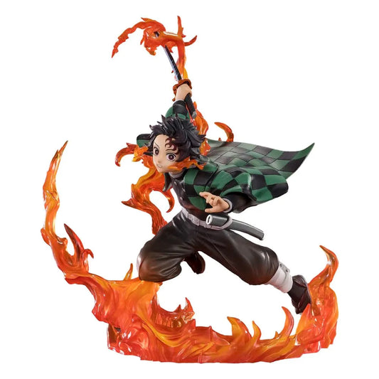 Demon Slayer: Kimetsu no Yaiba FiguartsZERO PVC Statue Kamado Tanjiro (Kyojuro Rengoku's Sword Guard Ver.) 19 cm - Smalltinytoystore