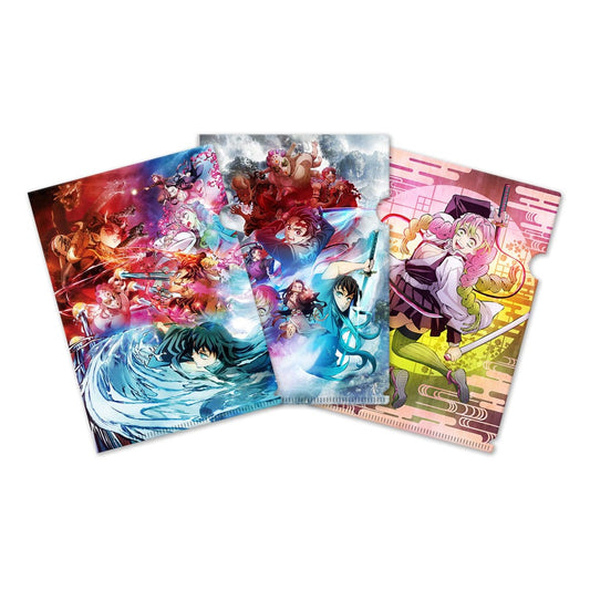 Demon Slayer: Kimetsu no Yaiba Klarsichthüllen 3er-Set 01 - Smalltinytoystore
