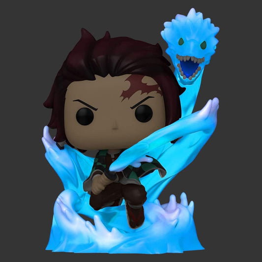 Demon Slayer: Kimetsu no Yaiba POP! Animation Vinyl Figuren Tanjro W/ Dragon(GW/TRL) 9 cm - Smalltinytoystore