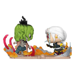 Demon Slayer: Kimetsu no Yaiba POP Moments Vinyl Figuren Tengen Vs Gyutaro 9 cm - Smalltinytoystore