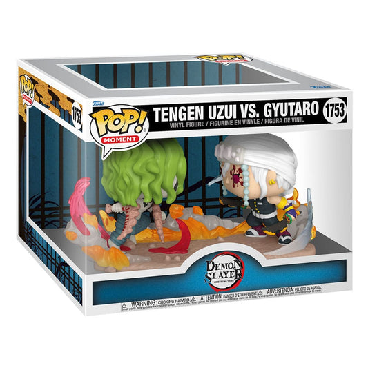 Demon Slayer: Kimetsu no Yaiba POP Moments Vinyl Figuren Tengen Vs Gyutaro 9 cm - Smalltinytoystore