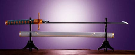 Demon Slayer: Kimetsu no Yaiba Proplica Replik 1/1 Nichirin Schwert (Shinobo Kocho) 88 cm - Smalltinytoystore