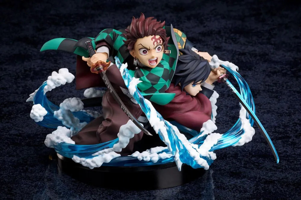 Demon Slayer: Kimetsu no Yaiba PVC Statue Tanjiro & Giyuu 13 cm - Smalltinytoystore