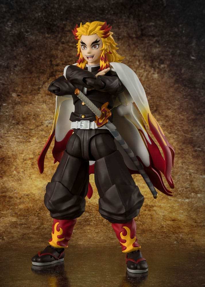 Demon Slayer: Kimetsu no Yaiba S.H.Figuarts Actionfigur Kyojuro Rengoku 15 cm - Smalltinytoystore