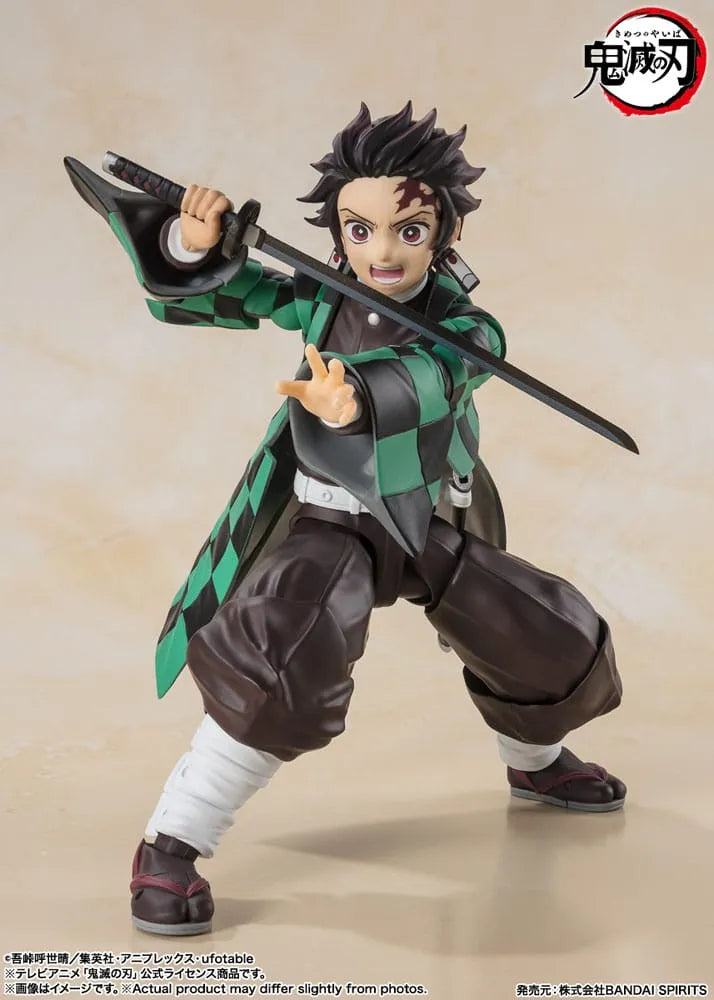 Demon Slayer: Kimetsu no Yaiba S.H. Figuarts Actionfigur Tanjiro Kamado 14 cm - Smalltinytoystore