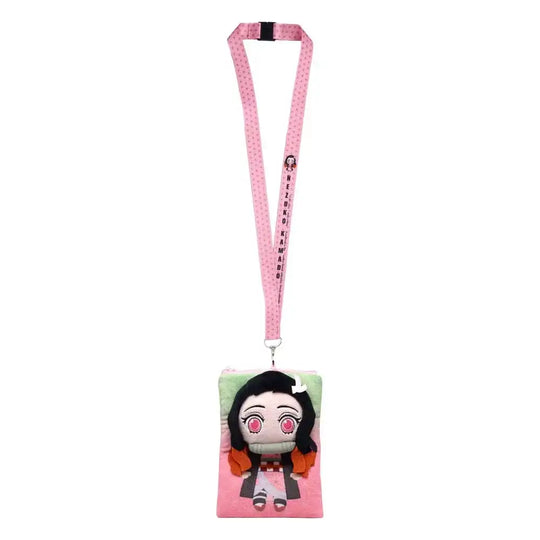 Demon Slayer: Kimetsu no Yaiba Schlüsselband Nezuko Deluxe mit Kartenhaltertasche - Smalltinytoystore