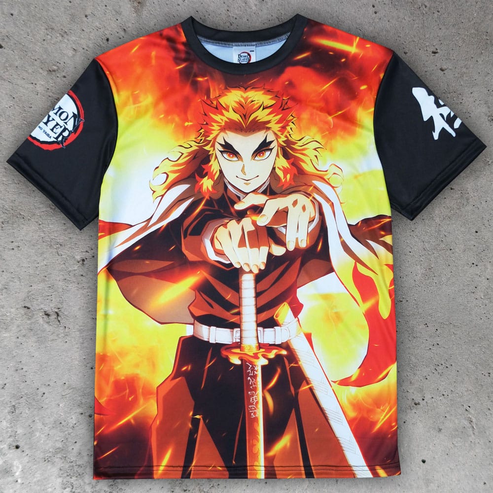 Demon Slayer: Kimetsu no Yaiba T-Shirt Kyojuro Rengoku Größe S - Smalltinytoystore