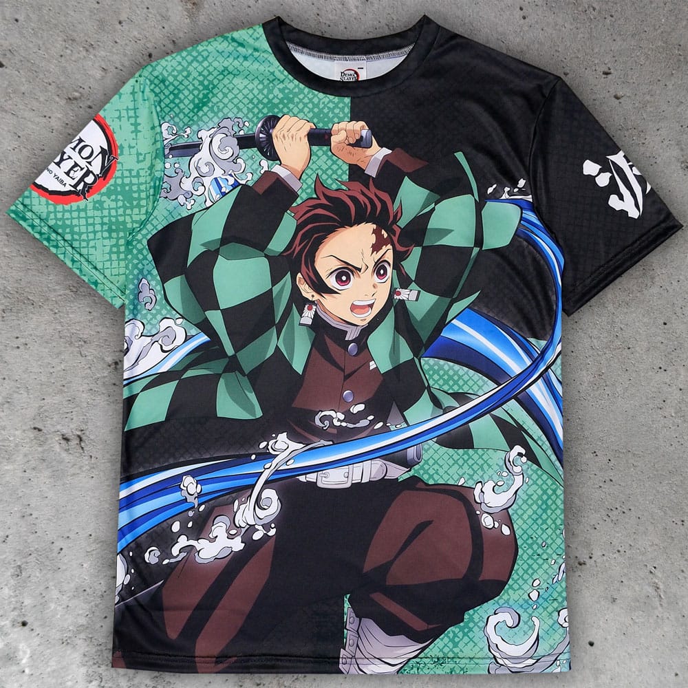 Demon Slayer: Kimetsu no Yaiba T-Shirt Tanjiro Kamado Größe XL - Smalltinytoystore