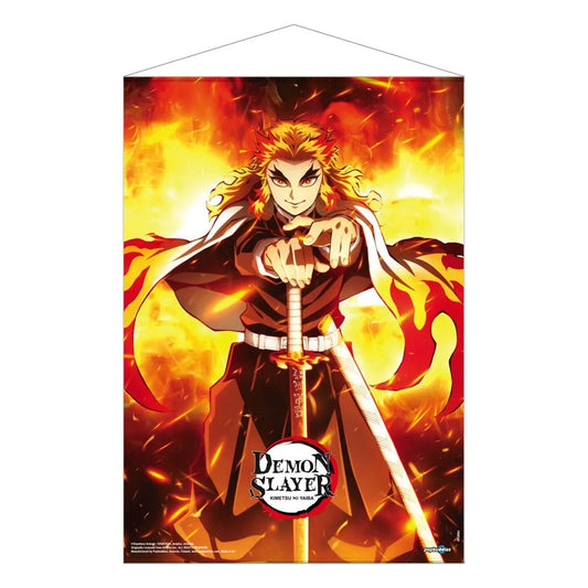 Demon Slayer: Kimetsu no Yaiba Wandrolle Kyojuro Rengoku 50 x 70 cm - Smalltinytoystore
