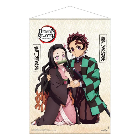 Demon Slayer: Kimetsu no Yaiba Wandrolle Tanjiro & Nezuko Kamado 50 x 70 cm - Smalltinytoystore